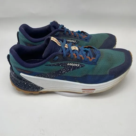 Brooks Shoes Men Size 11 Catamount 2 Blue Athletic Trail Running 3950