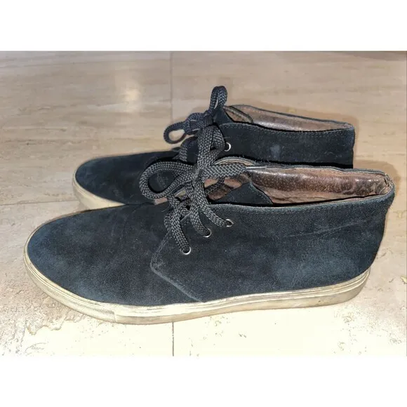 Burberry Black‎ Suede Laced Up Shoes Size 43 US 10 Men