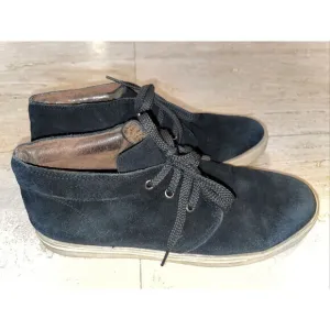Burberry Black‎ Suede Laced Up Shoes Size 43 US 10 Men