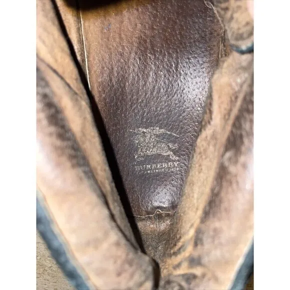 Burberry Black‎ Suede Laced Up Shoes Size 43 US 10 Men