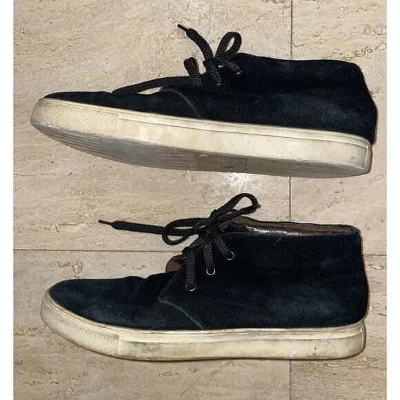 Burberry Black‎ Suede Laced Up Shoes Size 43 US 10 Men