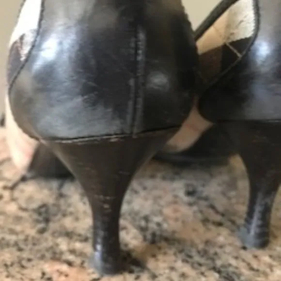 Burberry Nova Check Kitten Heel Pumps