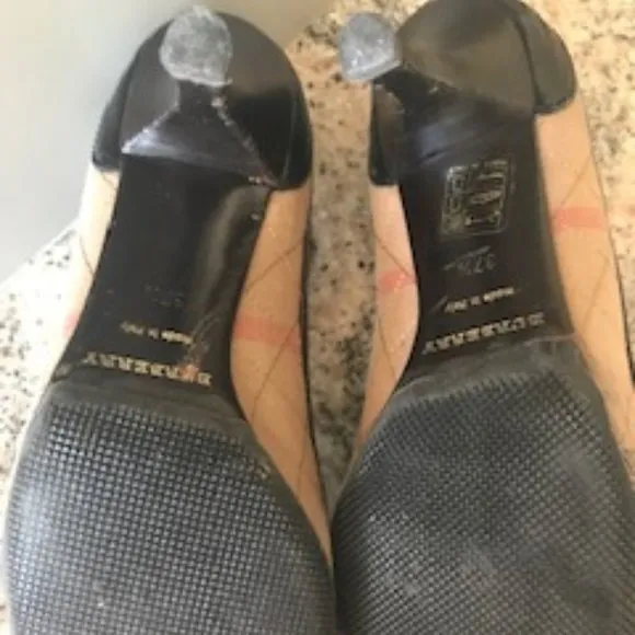 Burberry Nova Check Kitten Heel Pumps