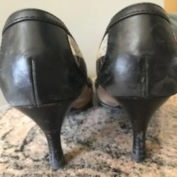 Burberry Nova Check Kitten Heel Pumps