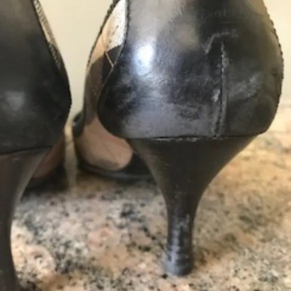Burberry Nova Check Kitten Heel Pumps