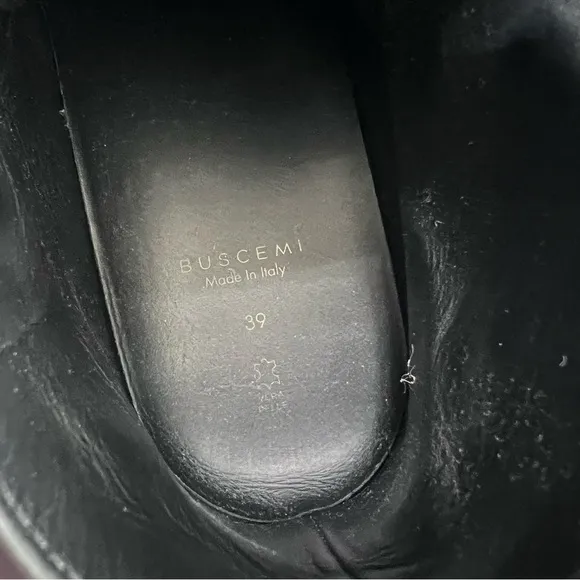 Buscemi Shoes Men 6 39 leather black sneaker padlock