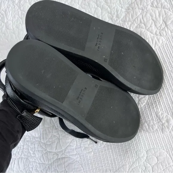 Buscemi Shoes Men 6 39 leather black sneaker padlock