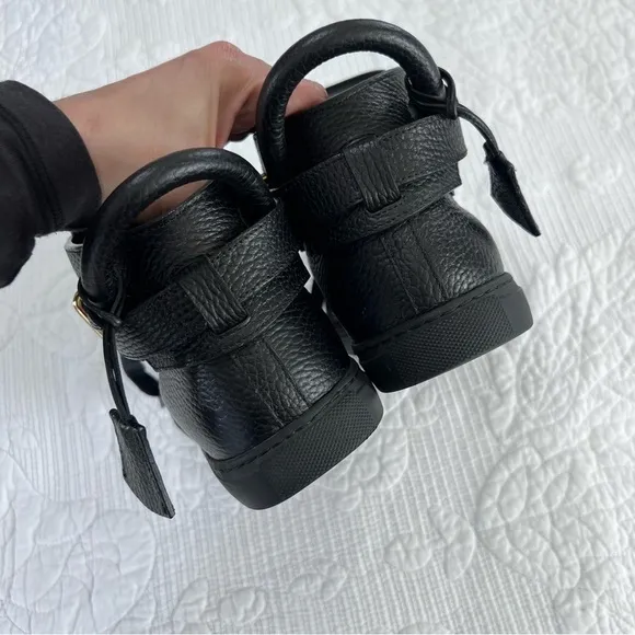 Buscemi Shoes Men 6 39 leather black sneaker padlock