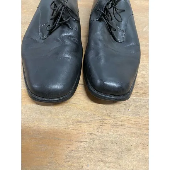 Calvin Klein Black Leather Dress Boots ‘Smith’ Shoes Men’s Size 10