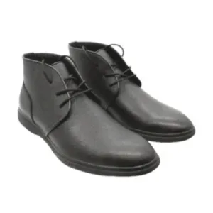 Calvin Klein Black Leather Dress Boots ‘Smith’ Shoes Men’s Size 10