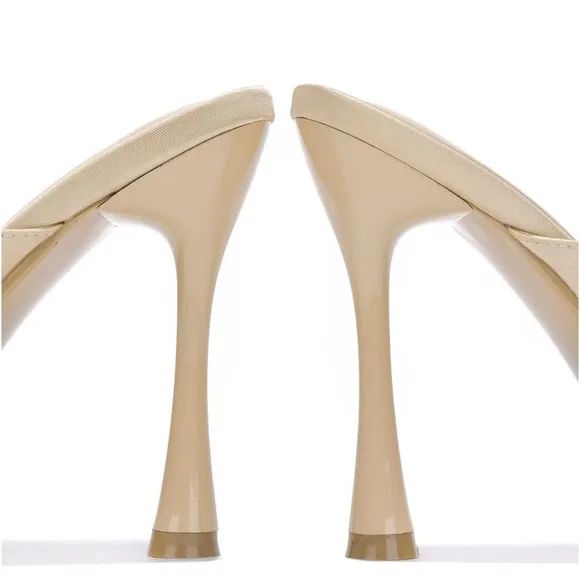 Cape Robbin Disteny Sexy Stiletto High Heels, Square Open Toe Shoes Heels