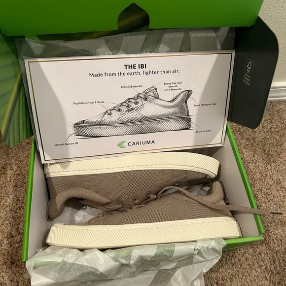 Cariuma IBI Low Sand Knit Sneakers Shoes NWT