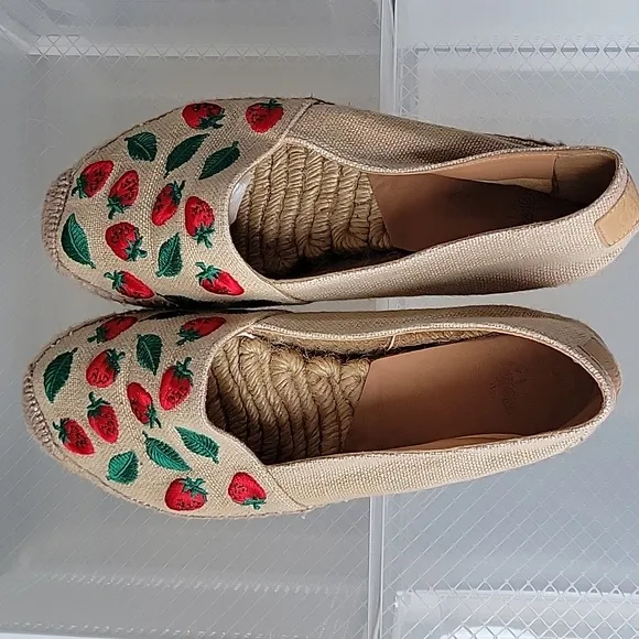 Castaner Strawberry Espadrille Shoes Women Size 40
