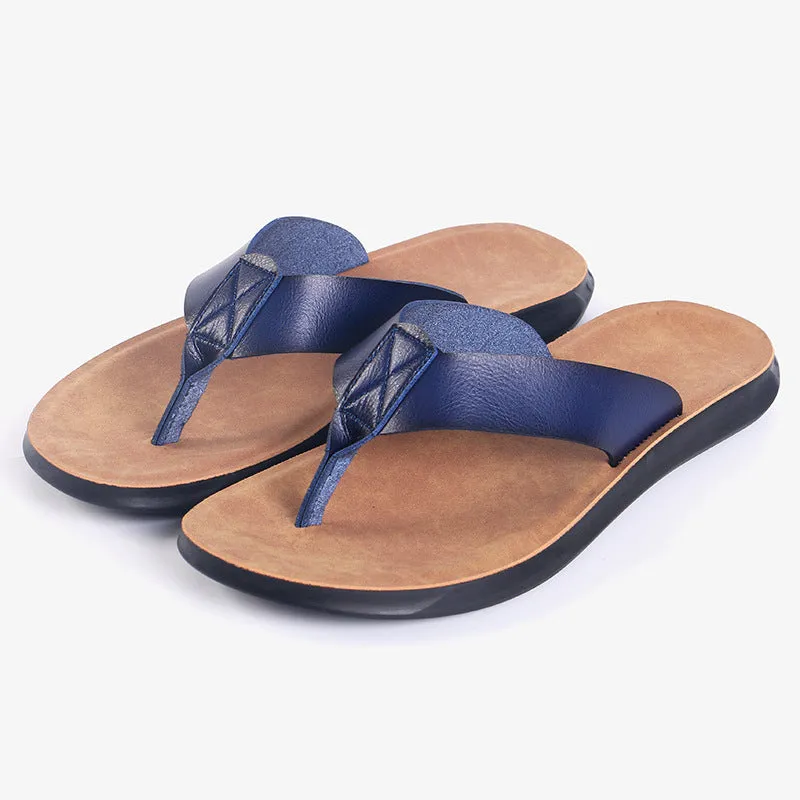 Casual Outdoor Breathable Slippers, Cross-border Plus Size Soft Bottom Flip-flops, Beach Shoes