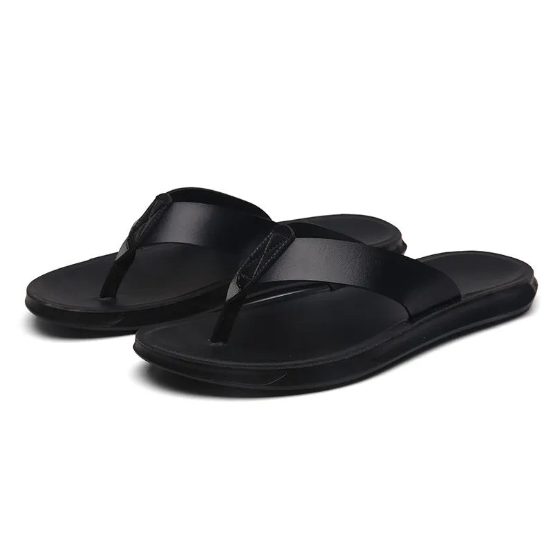 Casual Outdoor Breathable Slippers, Cross-border Plus Size Soft Bottom Flip-flops, Beach Shoes