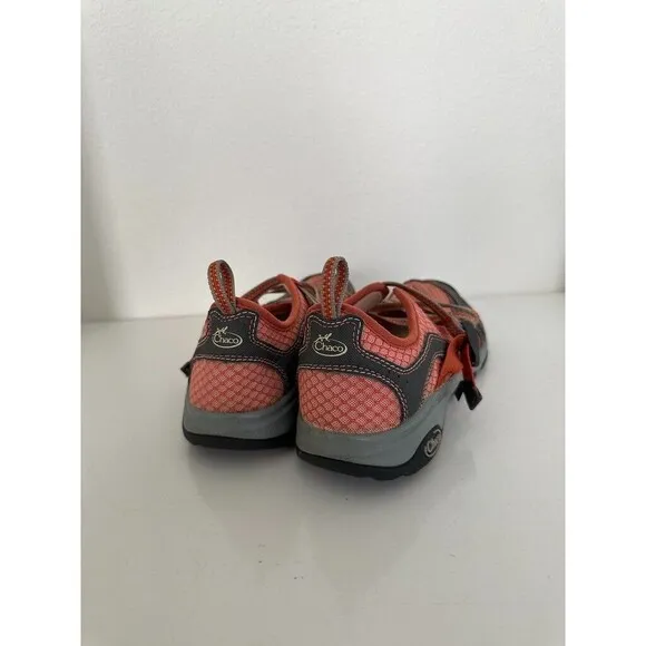 Chaco Outcross Evo Mary Jane Shoes Orange Gray Hiking Strappy Low Top Women's 8