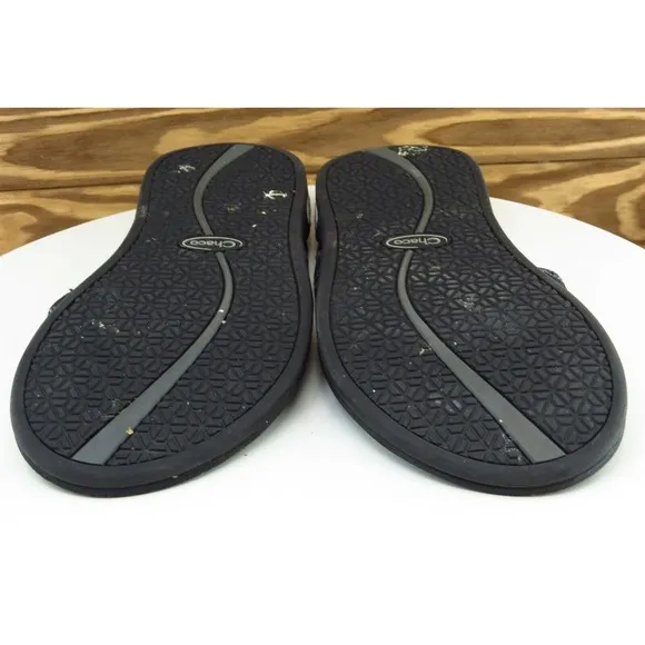 Chaco Size 8 M Black Flip Flop‎ Fabric Men Shoes