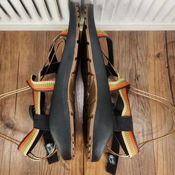 Chaco Z/1 Classic Tetra Moss Womens Size 11 Black Striped Hiking Strappy Sandals
