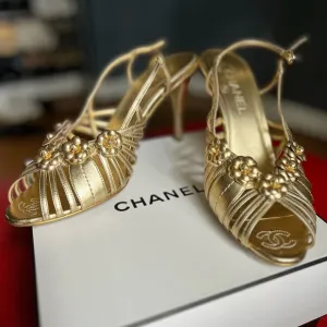 Chanel Gold Women's Heels