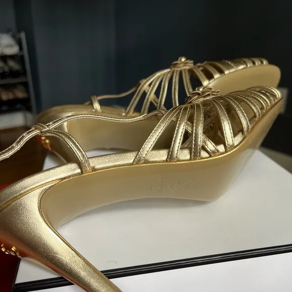 Chanel Gold Women's Heels