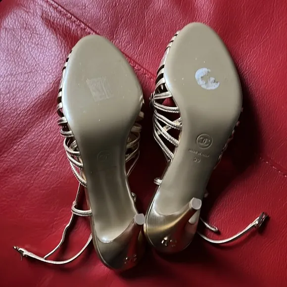 Chanel Gold Women's Heels