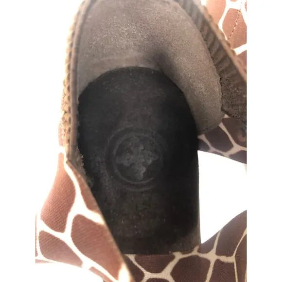 Charleston Shoe Company Women giraffe print heels Shoes Size 8 Brown