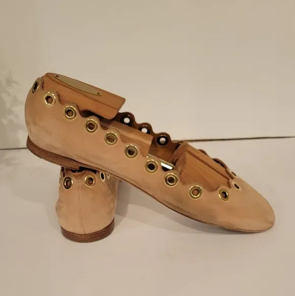 Chloe  Lauren Suede Flats Womens Size 37