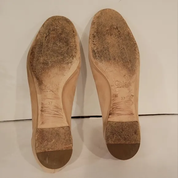 Chloe  Lauren Suede Flats Womens Size 37