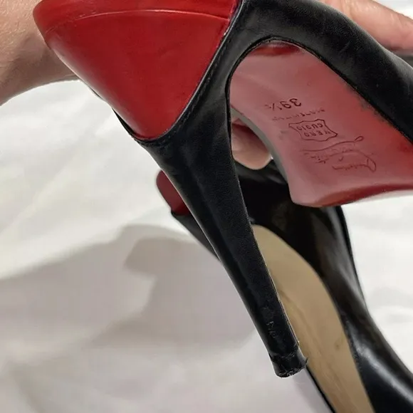 Christian Louboutin Black and Red 39.5 EUR, 9 US
