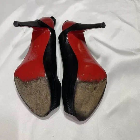 Christian Louboutin Black and Red 39.5 EUR, 9 US