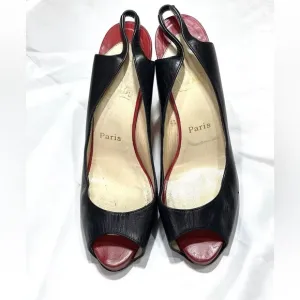 Christian Louboutin Black and Red 39.5 EUR, 9 US