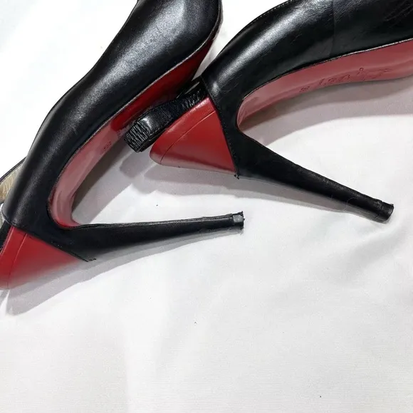 Christian Louboutin Black and Red 39.5 EUR, 9 US