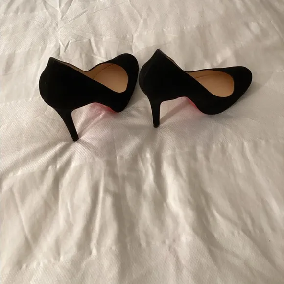 Christian Louboutin Black Suede Pumps