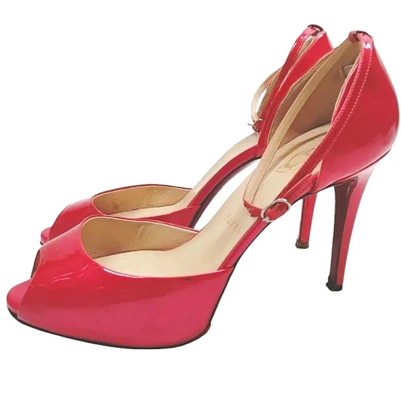 Christian Louboutin Claudia D'Orsay Pumps Patent Leather
