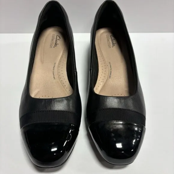Clark’s Women’s Juliet Monte, Black Slip-On Flats, Size 9.5 Wide