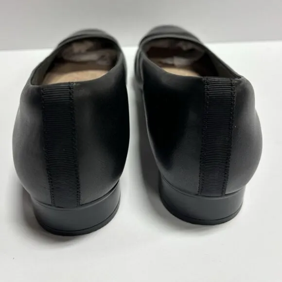 Clark’s Women’s Juliet Monte, Black Slip-On Flats, Size 9.5 Wide