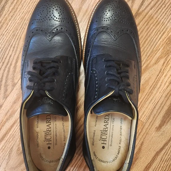 Classic Black Leather Brogues