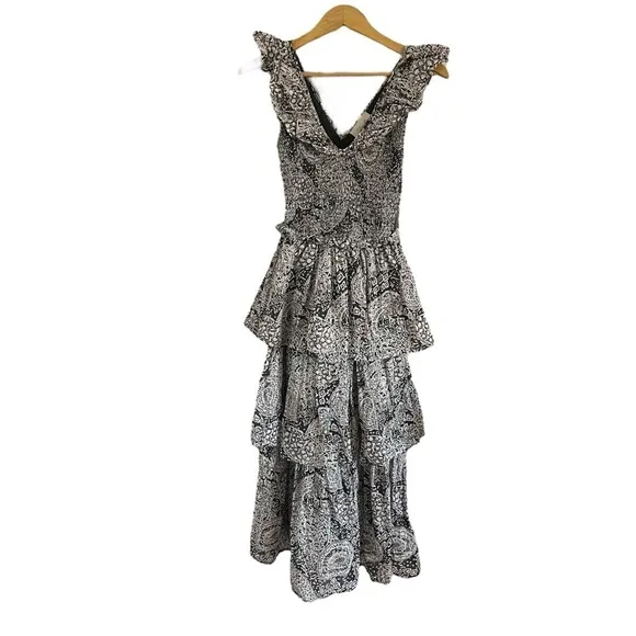 CLEOBELLA Lucy Ruffle Tiered Midi Dress