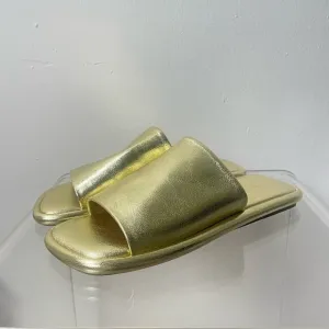 Clergerie Paris Ezya Leather Sandal Gold Size 38.5 or US 8