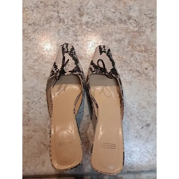 Coach Slip On Sandals Size 8 Caitlin