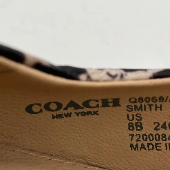 Coach Smith Multi Python Fog Ivory women’s leather pumps shoes