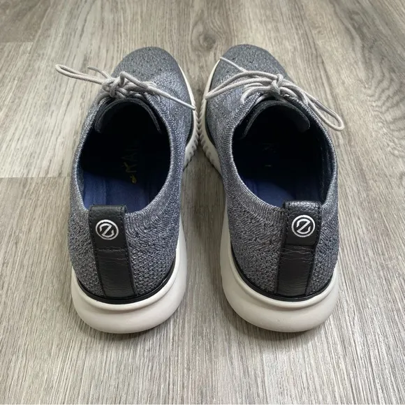 Cole Haan 2.ZeroGrand Mens 9 Wingtip Oxford Gray Casual Shoes Sneaker Stitchlite