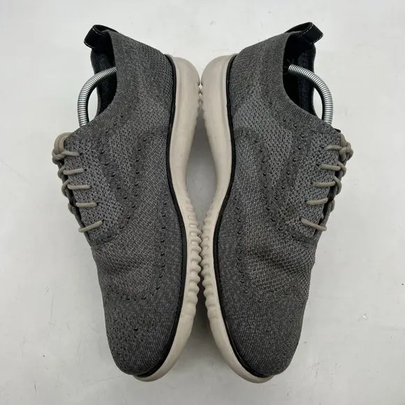 Cole Haan C27565  Men`s Size 11 ZeroGrand Stitchlite Wingtip Oxford Grey Shoes