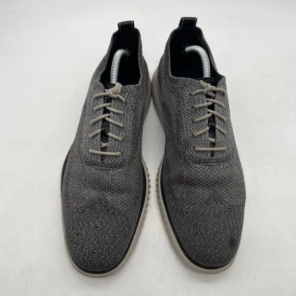 Cole Haan C27565  Men`s Size 11 ZeroGrand Stitchlite Wingtip Oxford Grey Shoes