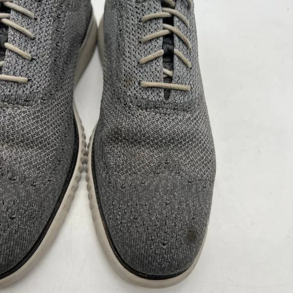 Cole Haan C27565  Men`s Size 11 ZeroGrand Stitchlite Wingtip Oxford Grey Shoes