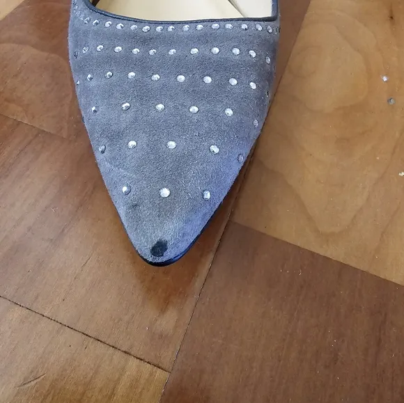 Cole Haan Kitten Heels Dress Shoe with crystal decoration