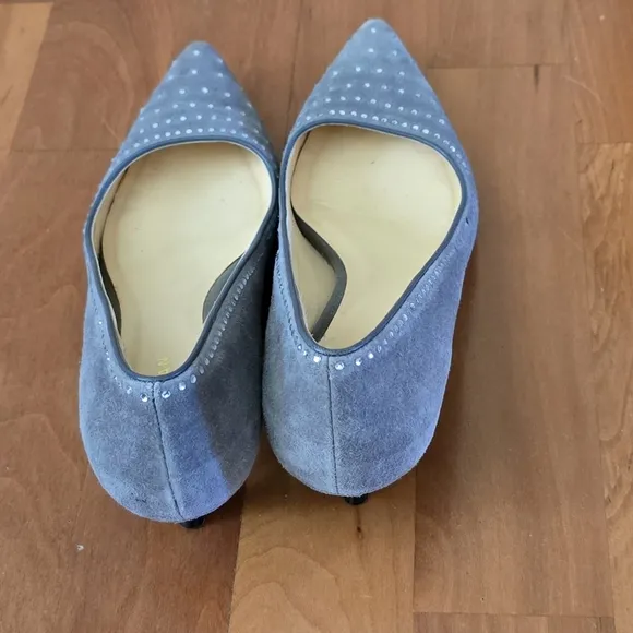Cole Haan Kitten Heels Dress Shoe with crystal decoration