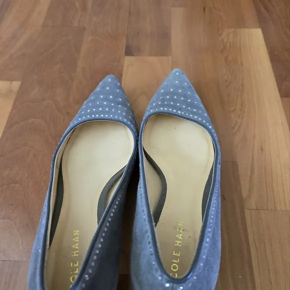 Cole Haan Kitten Heels Dress Shoe with crystal decoration