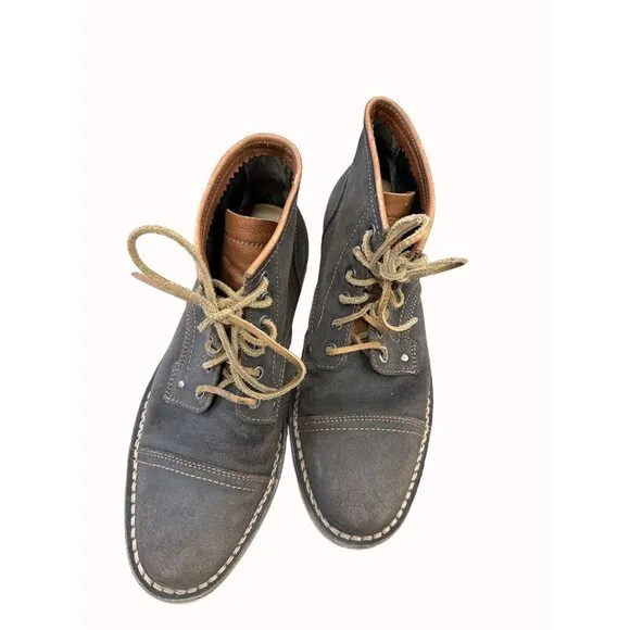 Cole Haan mens brown leather suede ankle boots 8.5m SKU 6456
