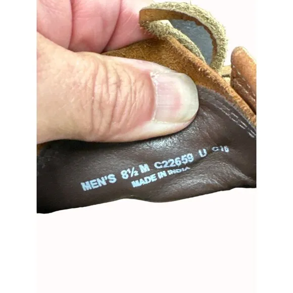 Cole Haan mens brown leather suede ankle boots 8.5m SKU 6456